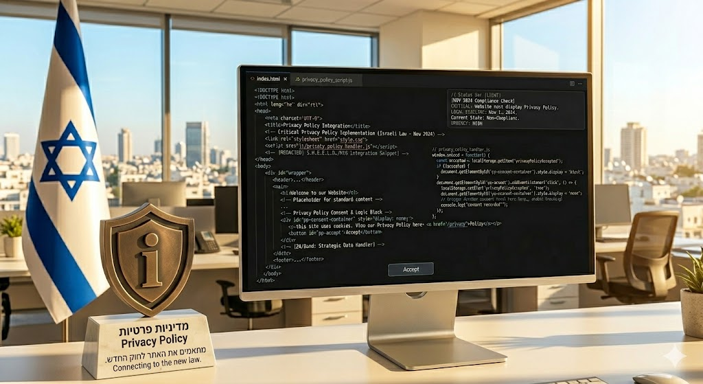 הטמעת מדיניות פרטיות
